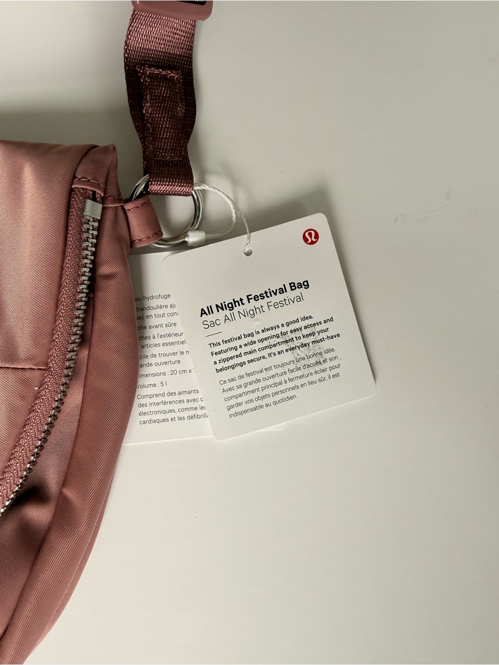 NWT Lululemon All Night Festival Bag 5L Spiced Chai - Picture 10 of 11